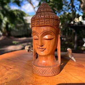 Meditate on this Cool looking Peace-Evoking Brown Buddha Carving